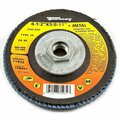 Forney Flap Disc, Type 29, 4-1/2 in x 5/8 in-11, ZA80 71932